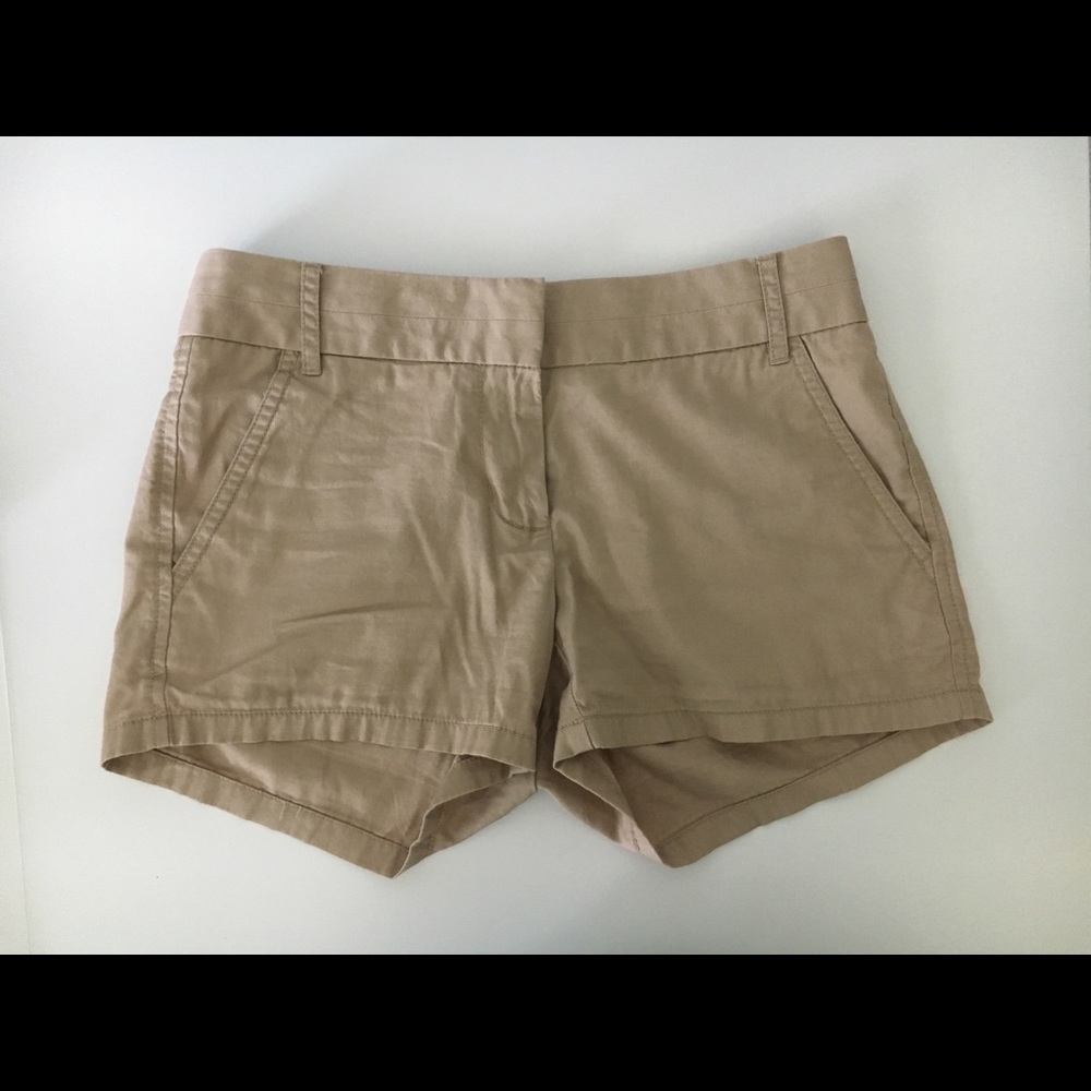 J. Crew 3 1/2 Inch Khaki Chino Shorts